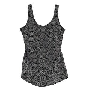 Shore Shapes Swimwear One Piece Swimsuit Womens 16 Black White Geometric